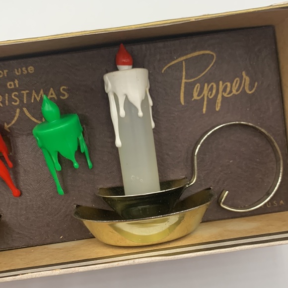 Vintage Daily & Christening Salt and Pepper Candle Sticks by Dave’s - Picture 10 of 10